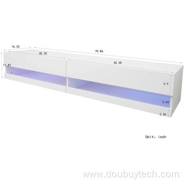 Wall-Mounted TV Stand with LED